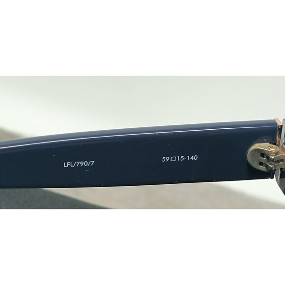 Linda Farrow LFL 790/7 Oversized Sunglasses Acetate Navy Frame UV Protected Lens main image 5